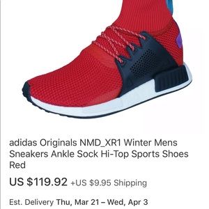 EUC   Adidas NMD worn 2 times. Men 6, women 8.5